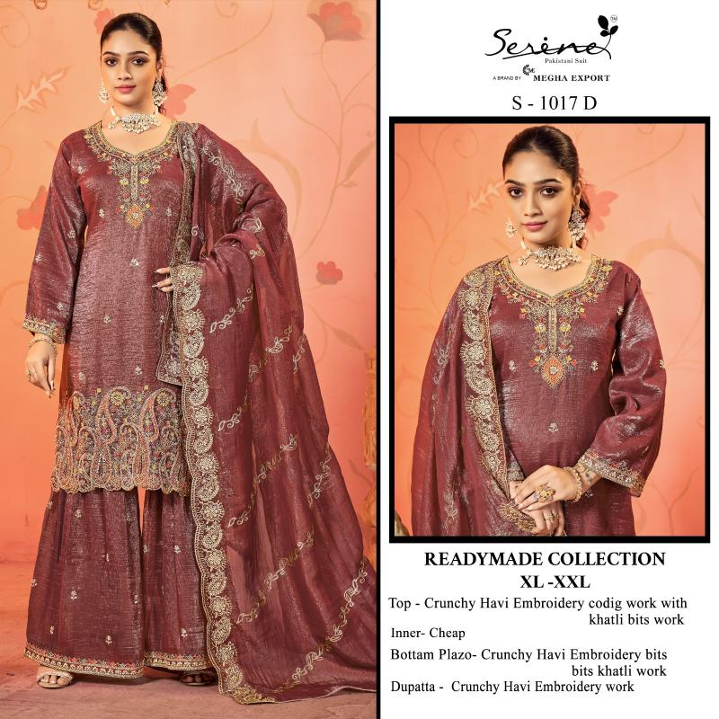 Serine S 1017 catalog pakistani suits wholesale surat