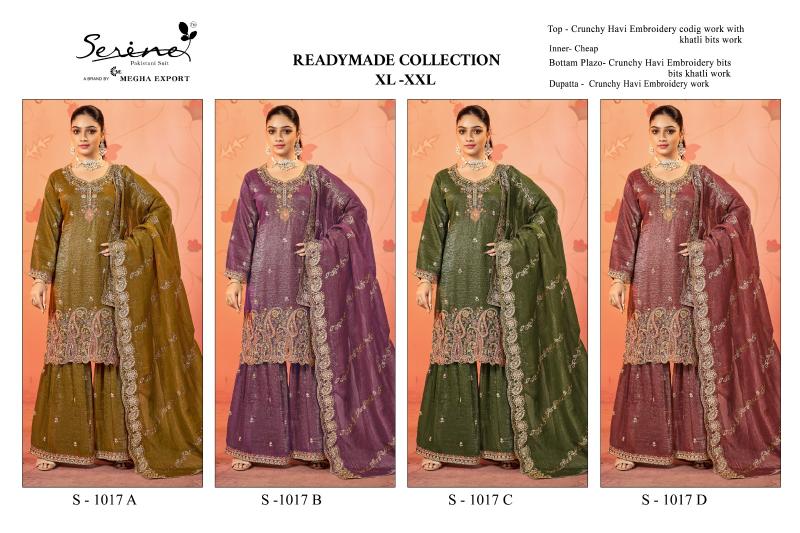 Serine S 1017 catalog pakistani suits wholesale surat