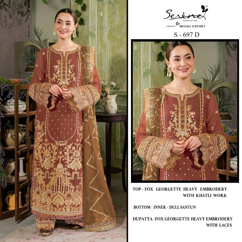 Serine S 697 catalog pakistani suits wholesalers in kolkata