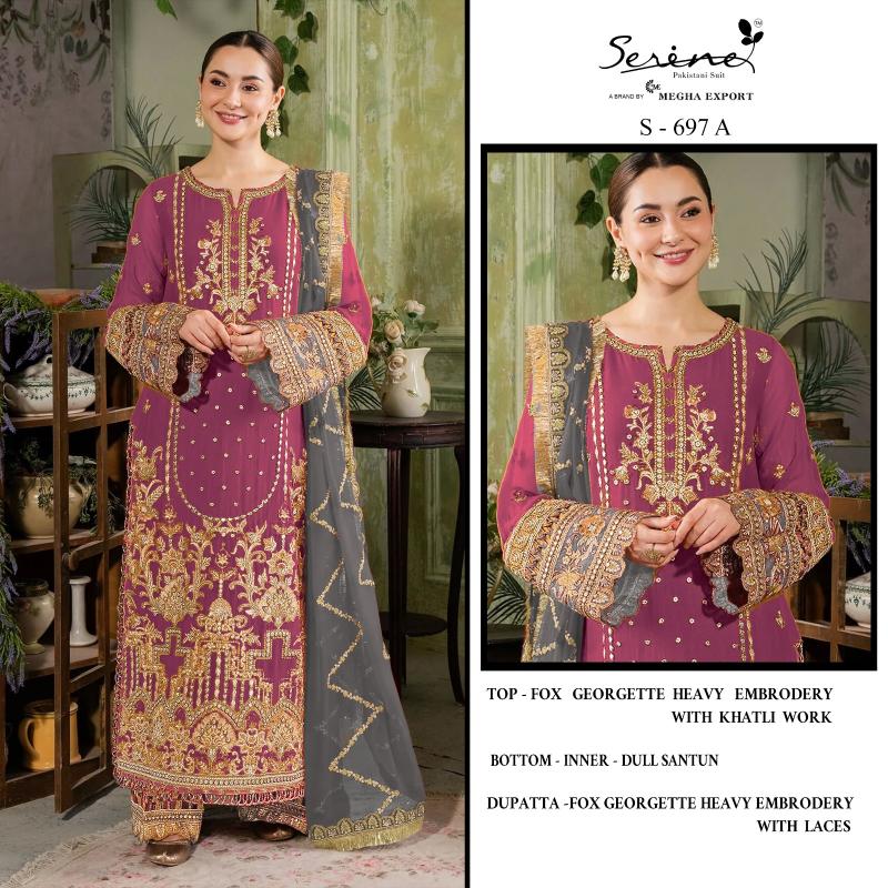 Serine S 697 catalog pakistani suits wholesalers in kolkata