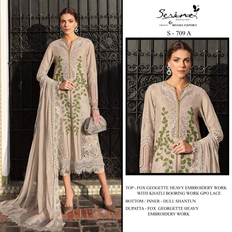 Serine S 709 catalog wholesale pakistani suits india