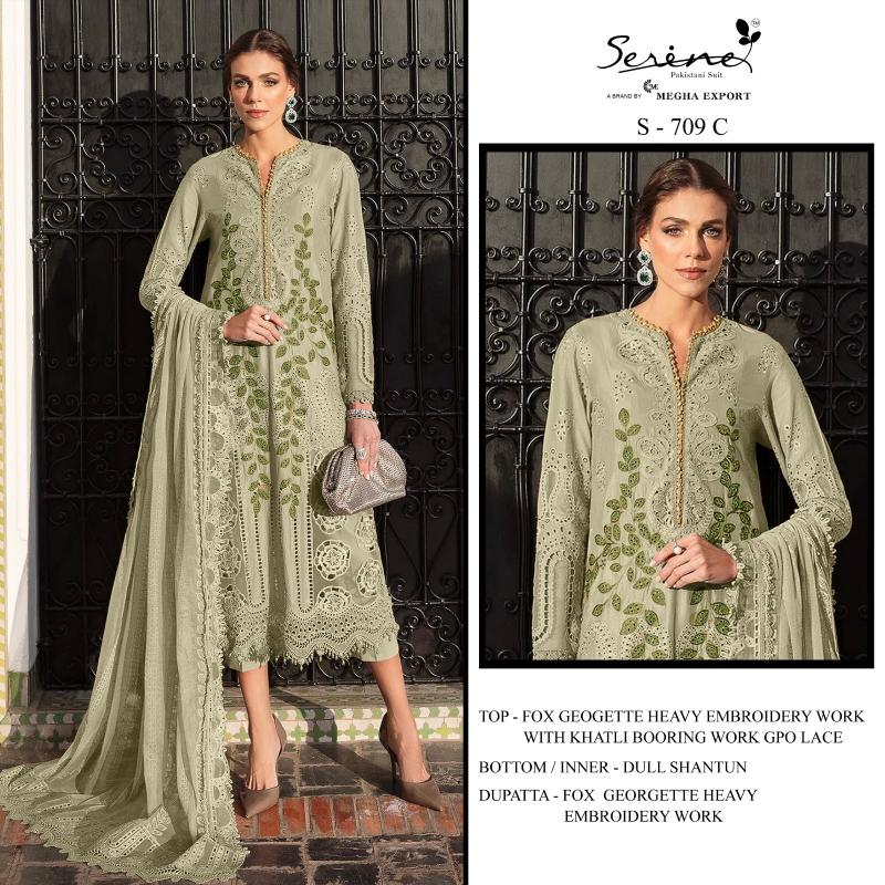 Serine S 709 catalog wholesale pakistani suits india
