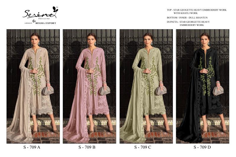 Serine S 709 catalog wholesale pakistani suits india