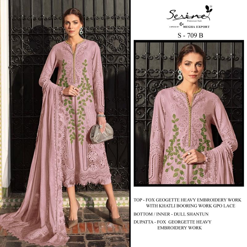 Serine S 709 catalog wholesale pakistani suits india