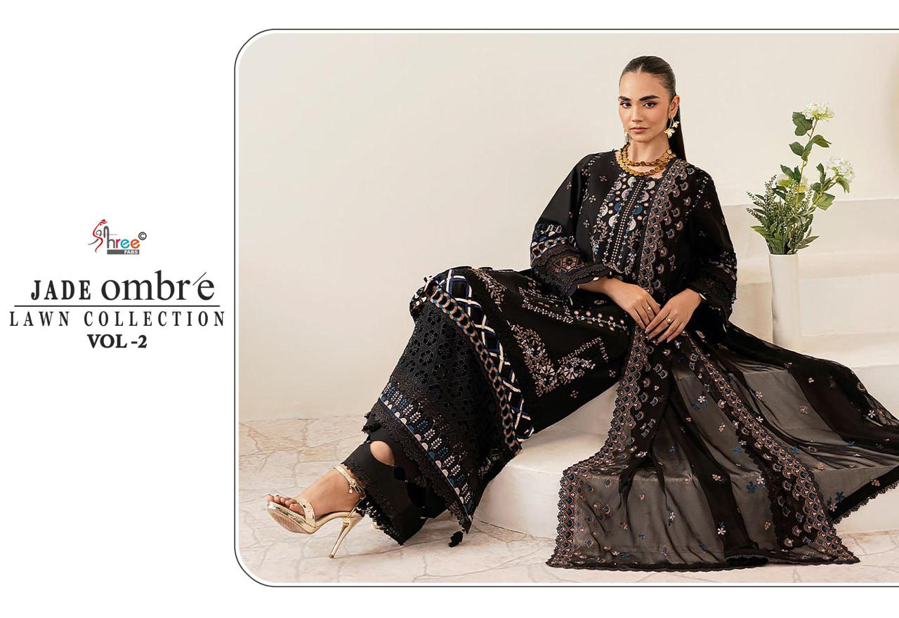 Shree Fabs Jade Ombre Lawn Collection Vol 2 catalog pakistani suits in wholesale price