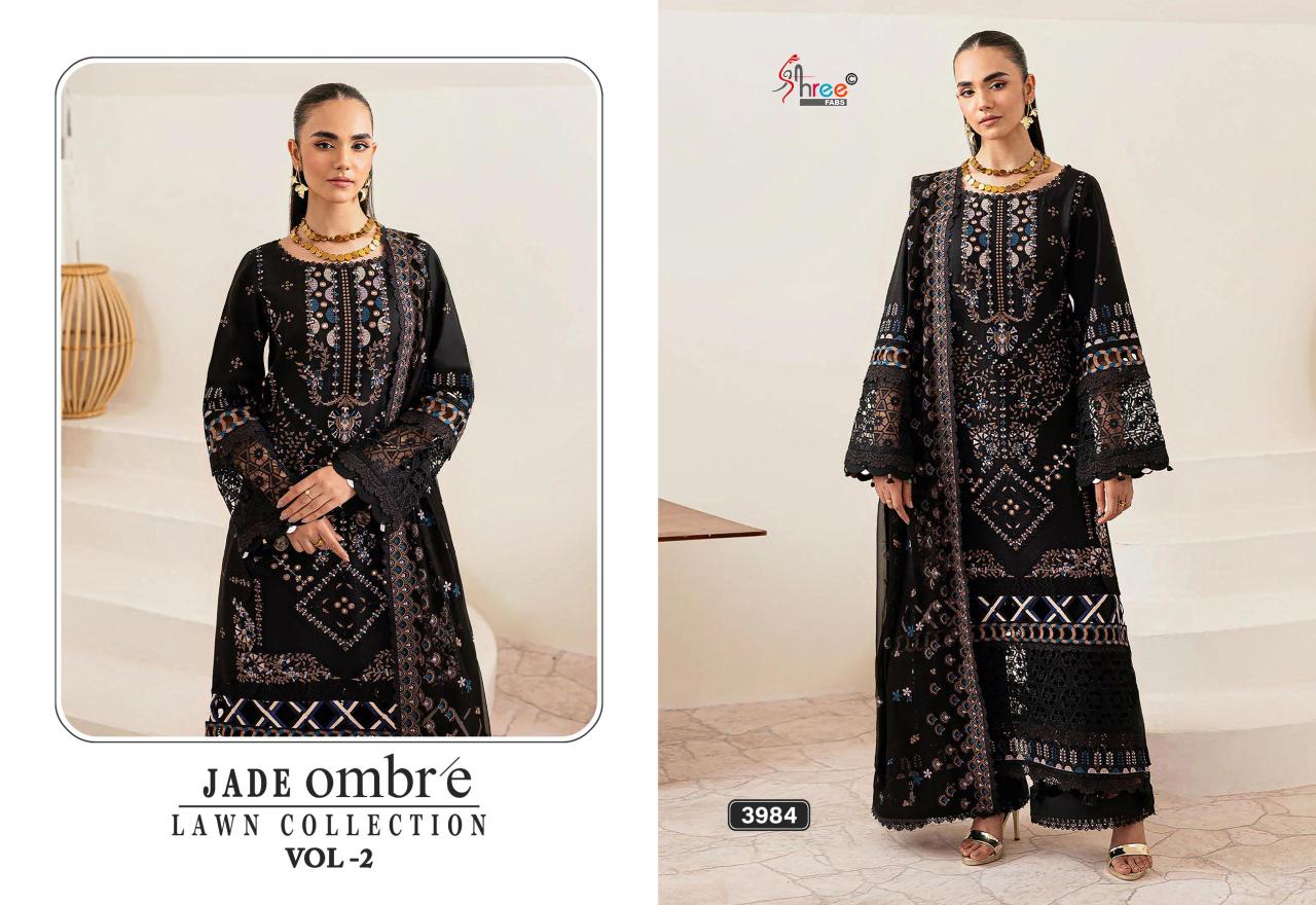Shree Fabs Jade Ombre Lawn Collection Vol 2 catalog pakistani suits in wholesale price