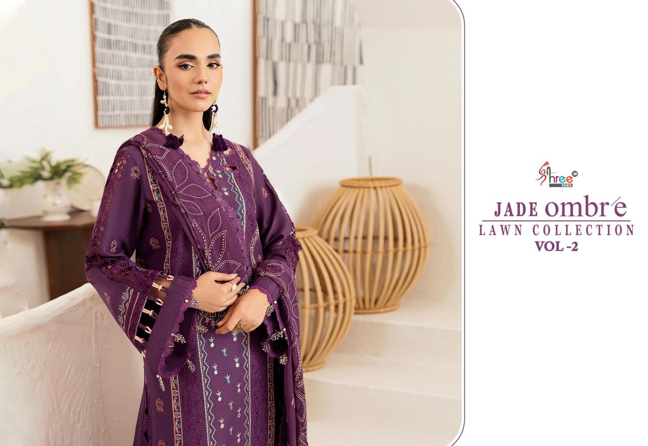 Shree Fabs Jade Ombre Lawn Collection Vol 2 catalog pakistani suits in wholesale price