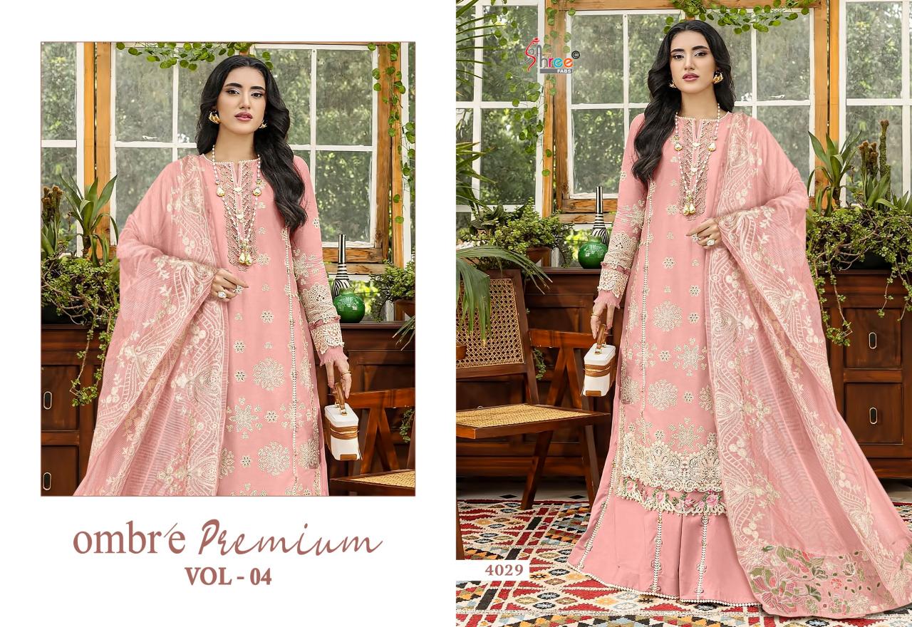Shree Fabs Ombre premium vol 4 catalog pakistani brand salwar suit wholesaler