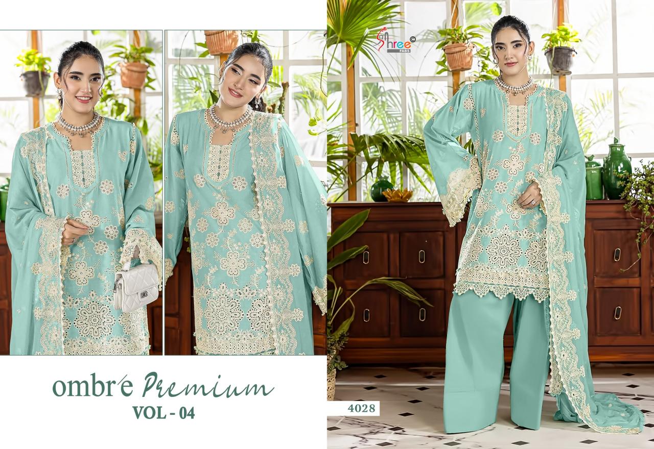 Shree Fabs Ombre premium vol 4 catalog pakistani brand salwar suit wholesaler