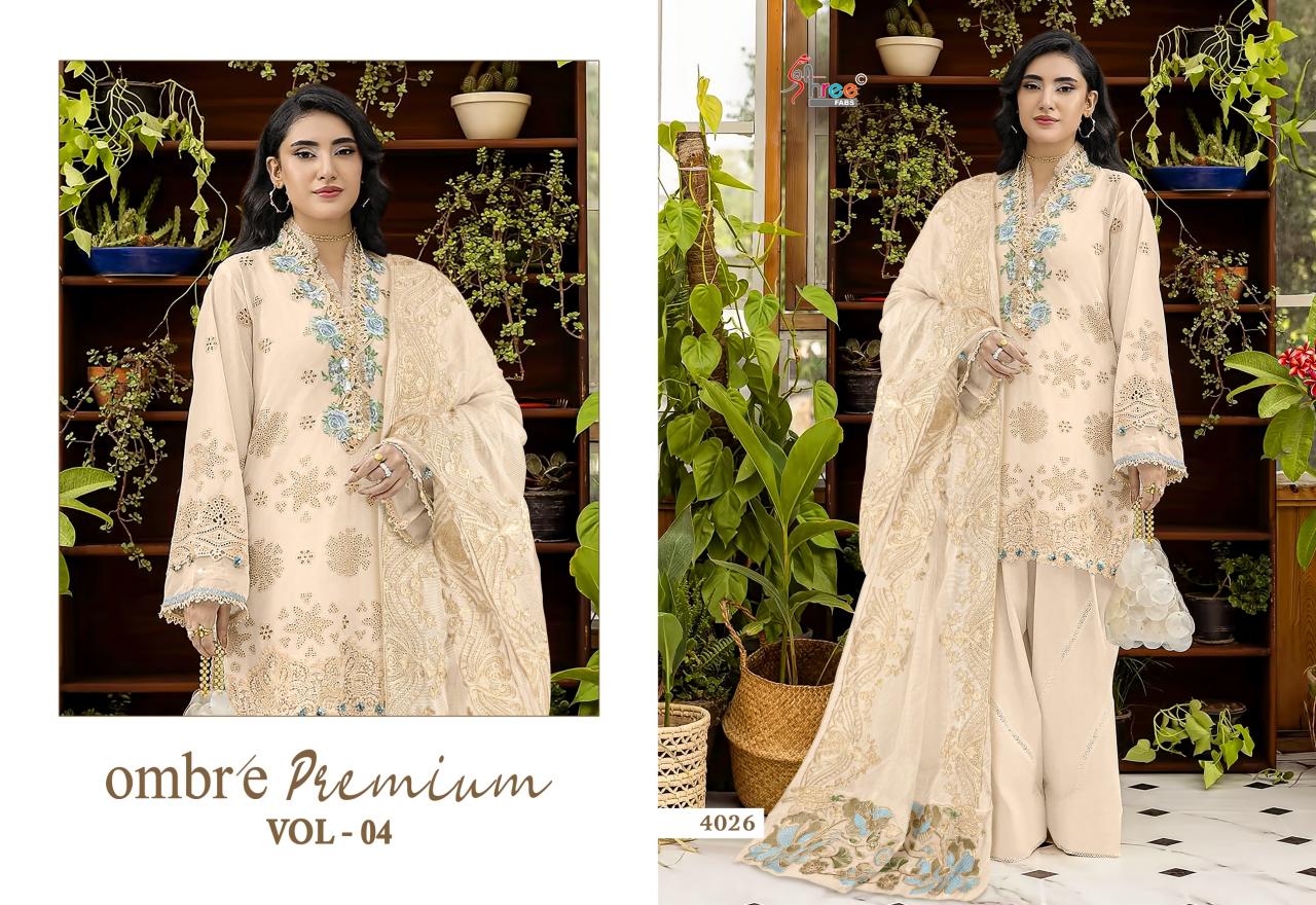 Shree Fabs Ombre premium vol 4 catalog pakistani brand salwar suit wholesaler