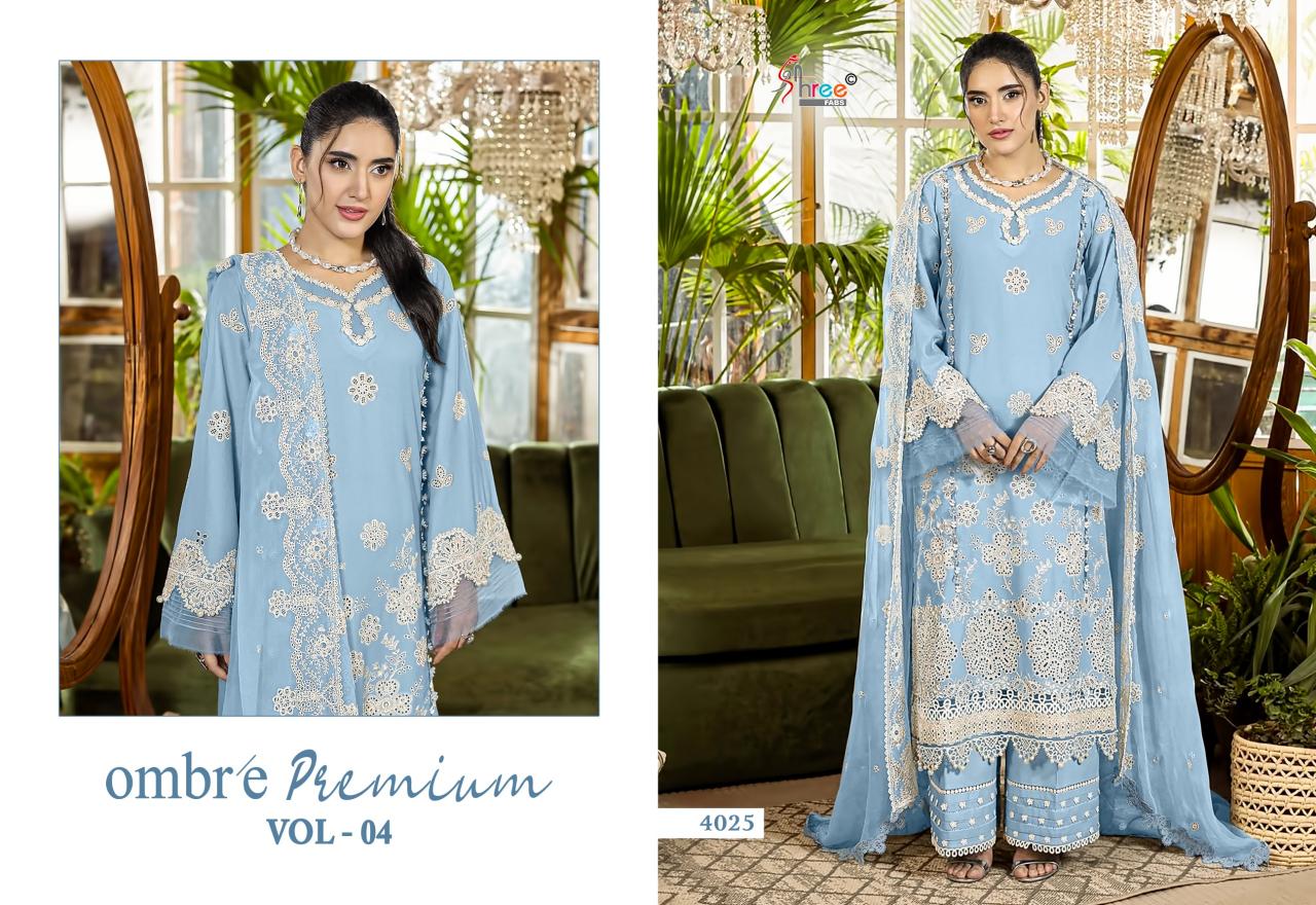 Shree Fabs Ombre premium vol 4 catalog pakistani brand salwar suit wholesaler