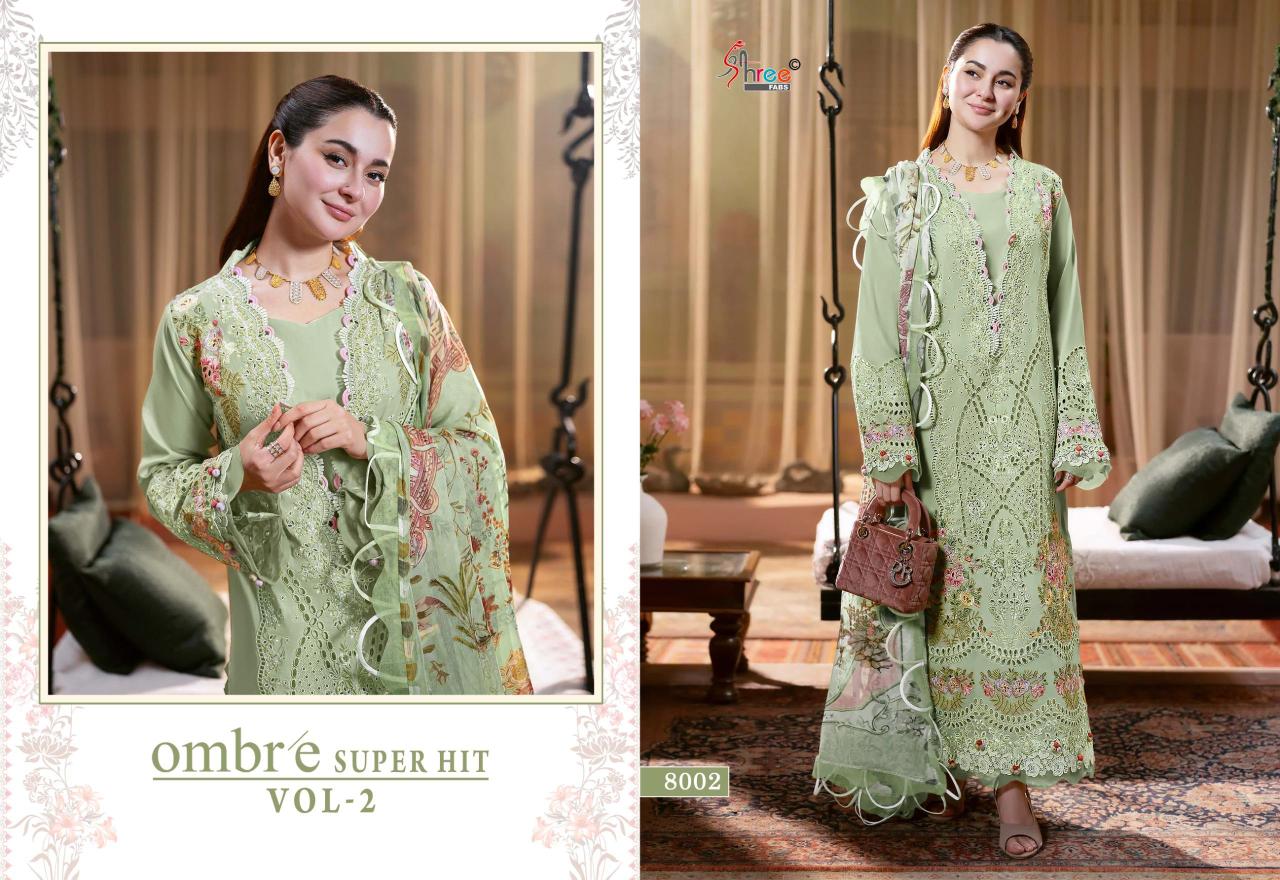 Shree Fabs Ombre Super Hit Vol 2 catalog Cotton Duppatta wholesale pakistani salwar suits