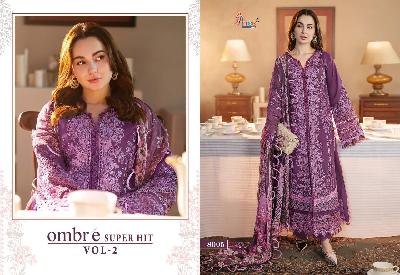Shree Fabs Ombre Super Hit Vol 2 catalog Cotton Duppatta wholesale pakistani salwar suits