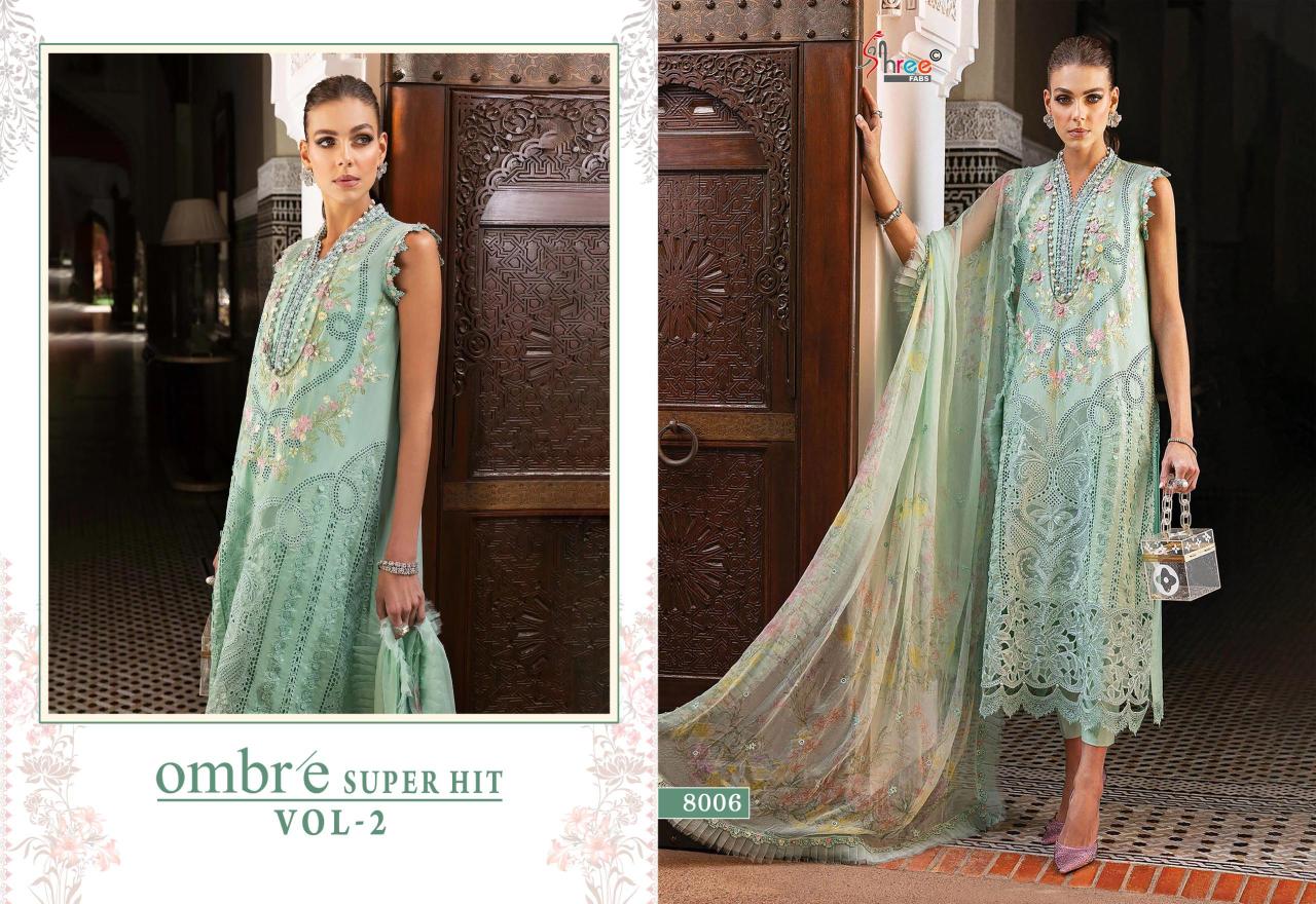 Shree Fabs Ombre Super Hit Vol 2 catalog Cotton Duppatta wholesale pakistani salwar suits