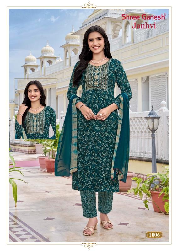 Shree Ganesh Janhvi Vol-1 – Kurti Pant With Dupatta - Wholesale Catalog