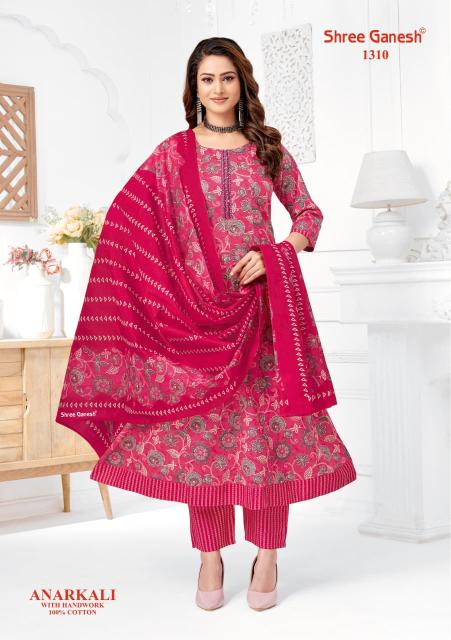 Shree Ganesh Zeenat Vol-3 – Anarkali Style Kurti Pant With Dupatta - Wholesale Catalog