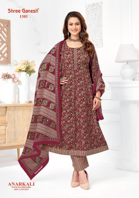 Shree Ganesh Zeenat Vol-3 – Anarkali Style Kurti Pant With Dupatta - Wholesale Catalog
