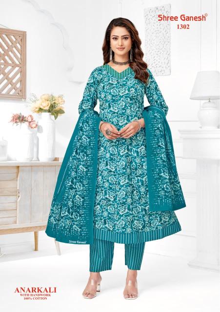 Shree Ganesh Zeenat Vol-3 – Anarkali Style Kurti Pant With Dupatta - Wholesale Catalog
