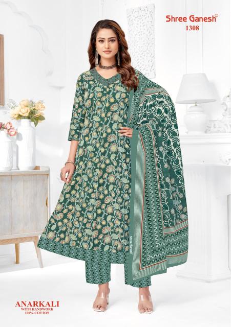 Shree Ganesh Zeenat Vol-3 – Anarkali Style Kurti Pant With Dupatta - Wholesale Catalog
