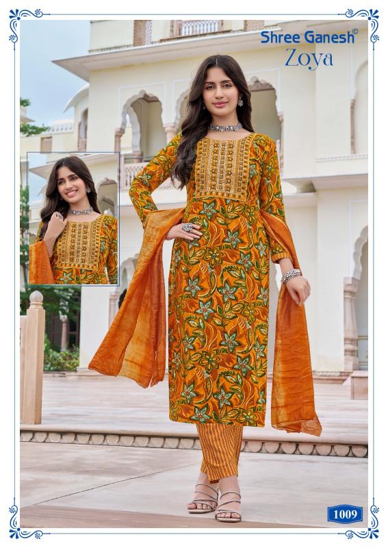 Shree Ganesh Zoya Vol-1 – Kurti Pant With Dupatta - Wholesale Catalog