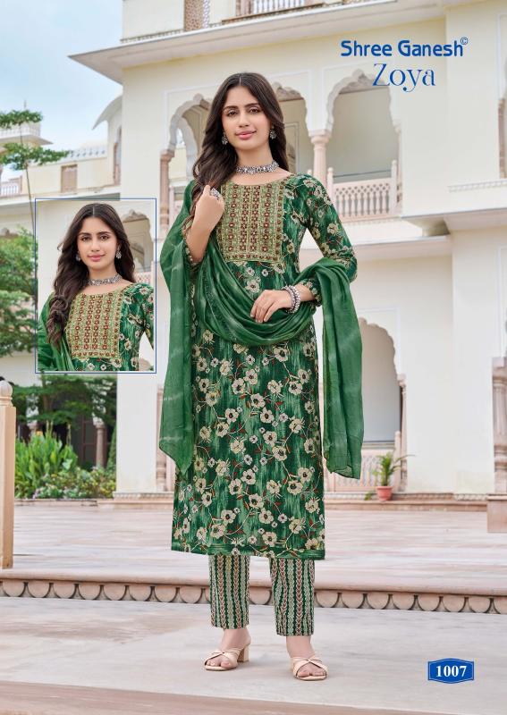Shree Ganesh Zoya Vol-1 – Kurti Pant With Dupatta - Wholesale Catalog