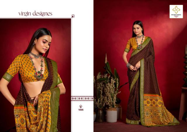Shubh Shree Shristi catalog sarees in mangaldeep complex surat