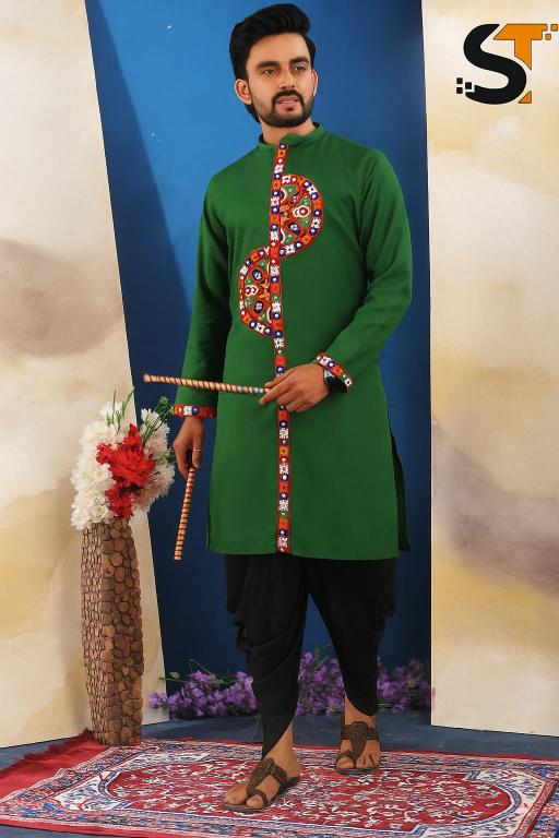 ST Cotton vol 1 catalog Navratri Mens kurta