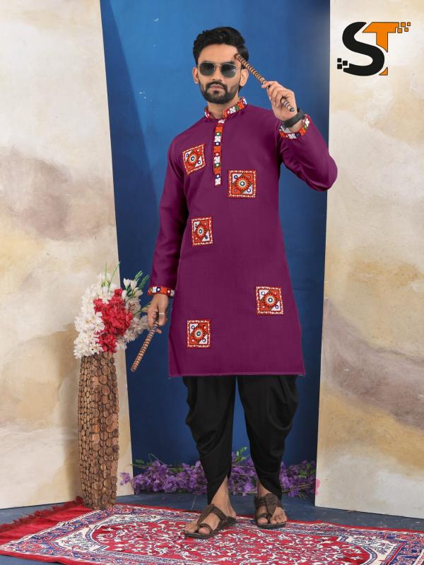 ST Cotton vol 1 catalog Navratri Mens kurta