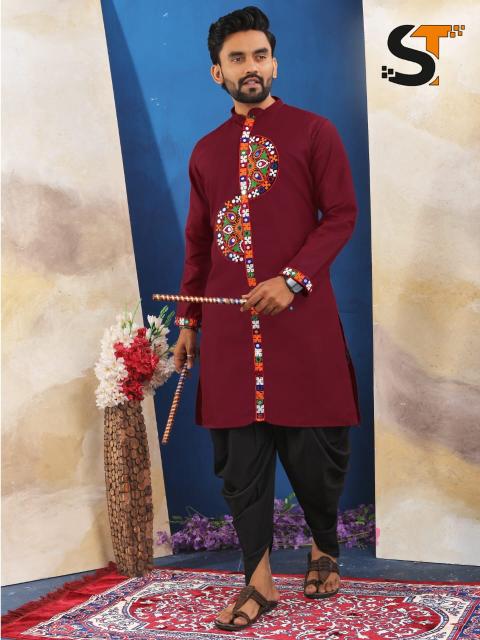 ST Cotton vol 1 catalog Navratri Mens kurta
