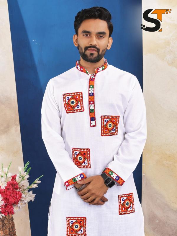 ST Cotton vol 1 catalog Navratri Mens kurta