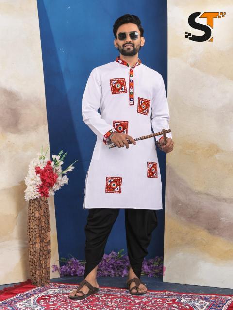 ST Cotton vol 1 catalog Navratri Mens kurta
