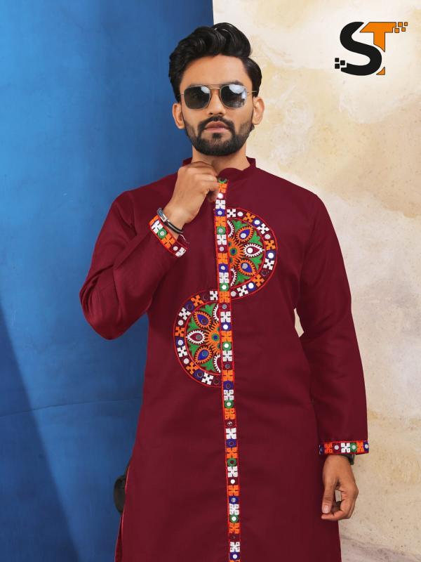 ST Cotton vol 1 catalog Navratri Mens kurta