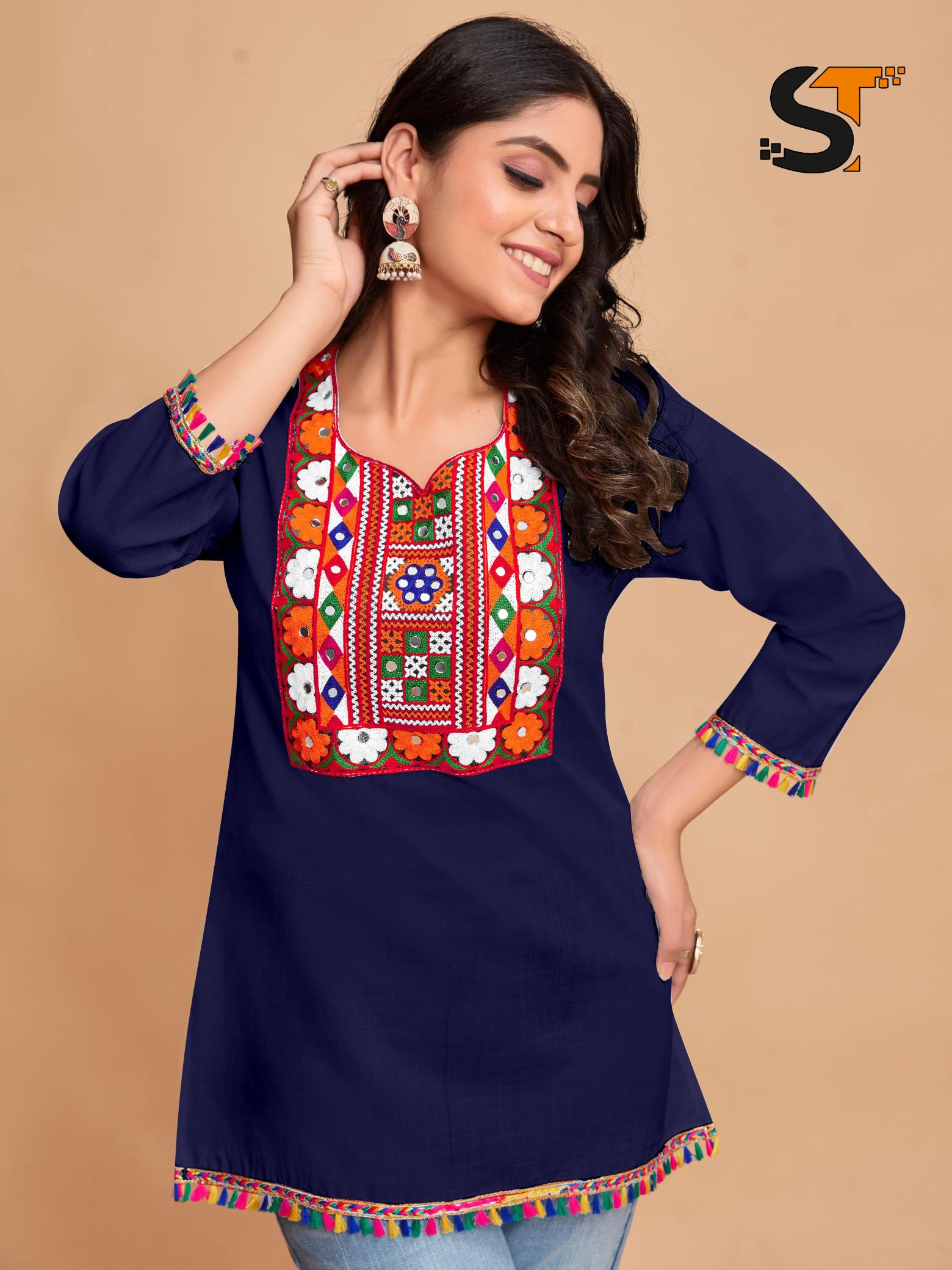 ST cotton vol 2 catalog ladeses kurti in surat