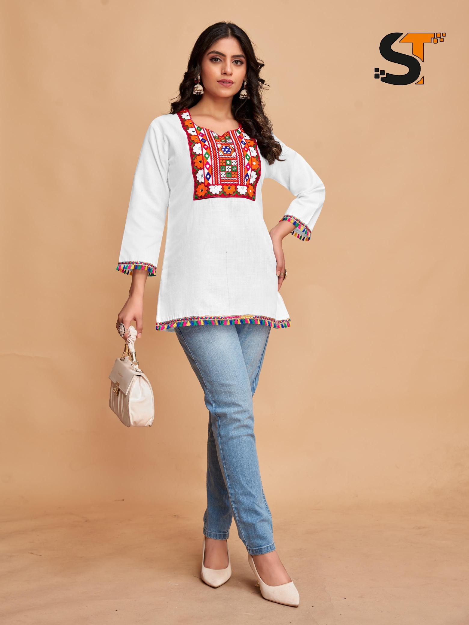 ST cotton vol 2 catalog ladeses kurti in surat
