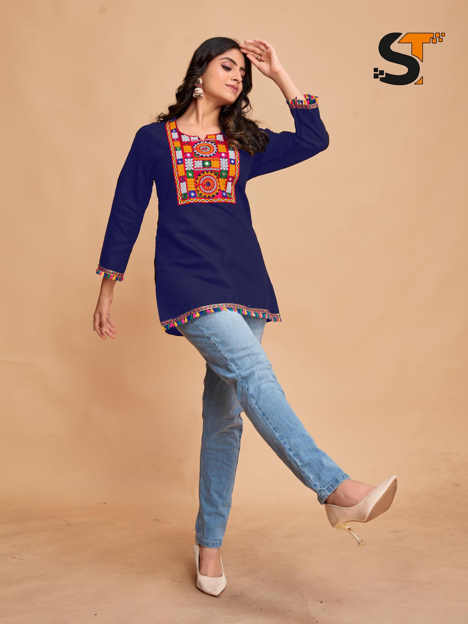 ST cotton vol 2 catalog ladeses kurti in surat