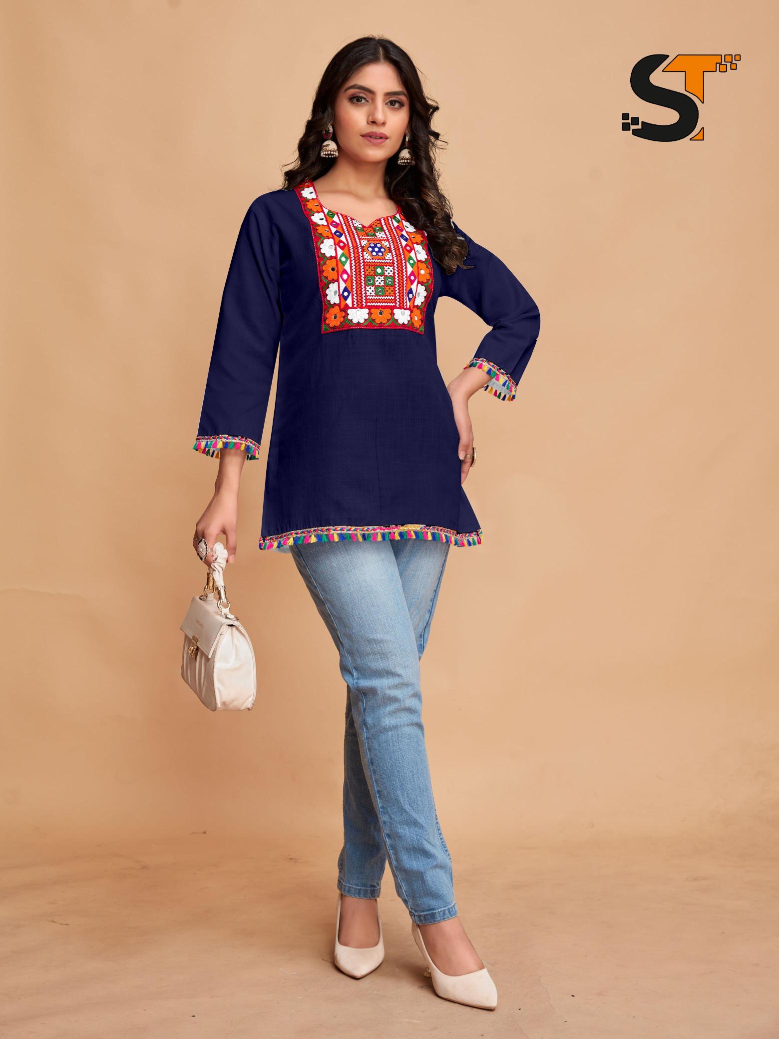 ST cotton vol 2 catalog ladeses kurti in surat