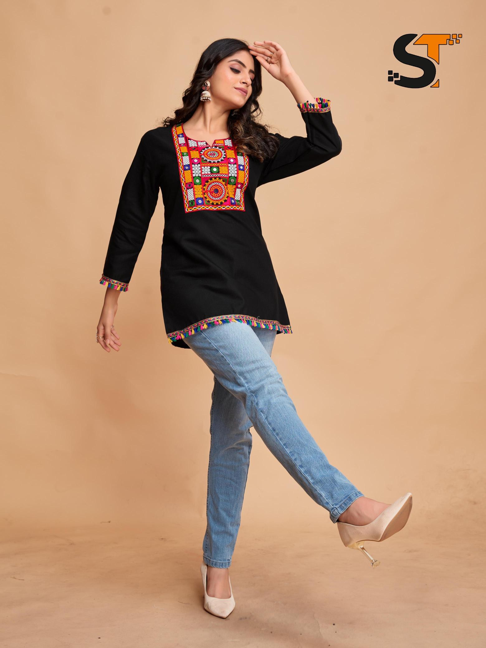 ST cotton vol 2 catalog ladeses kurti in surat