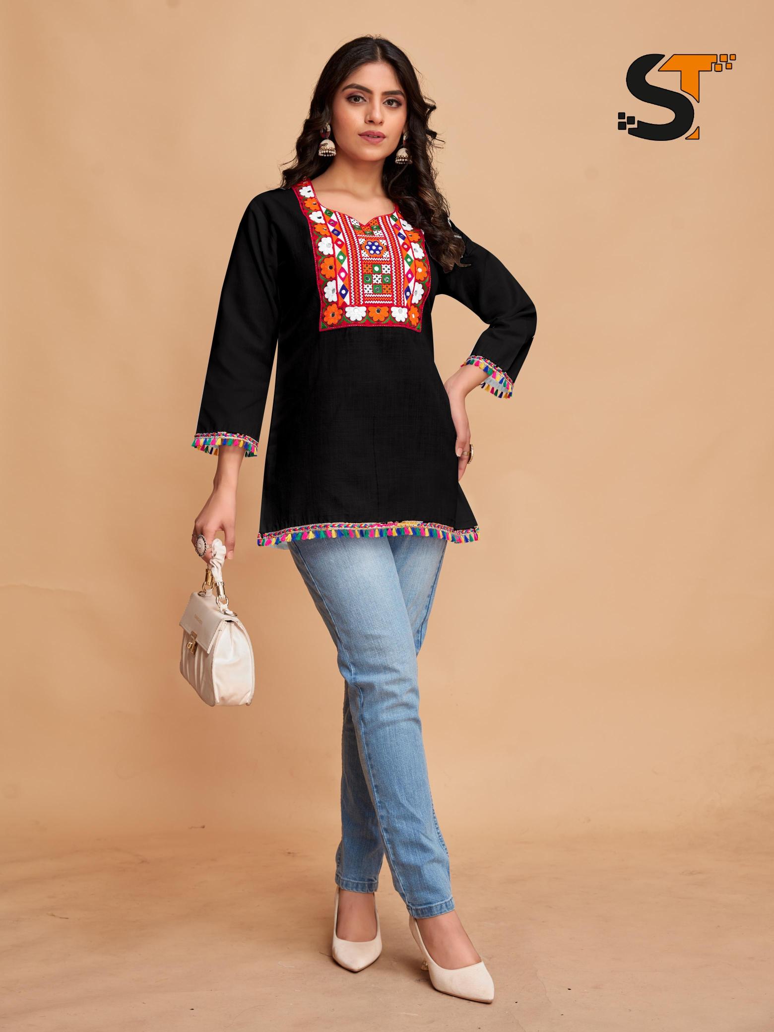 ST cotton vol 2 catalog ladeses kurti in surat