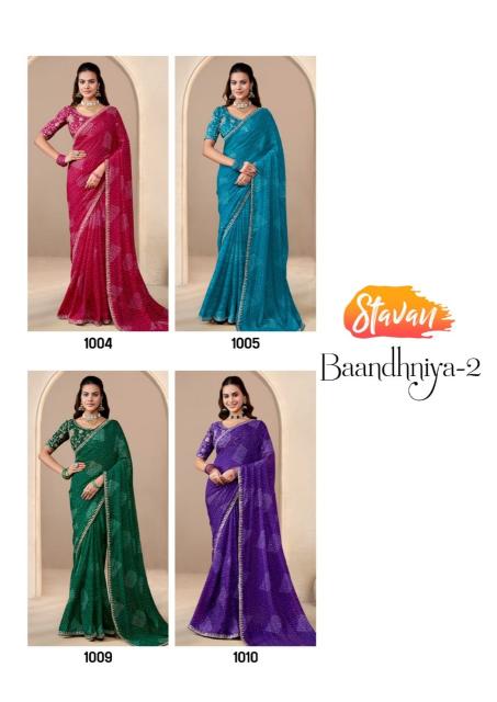 Stavan Baandhniya vol 2 catalog sarees surat designer