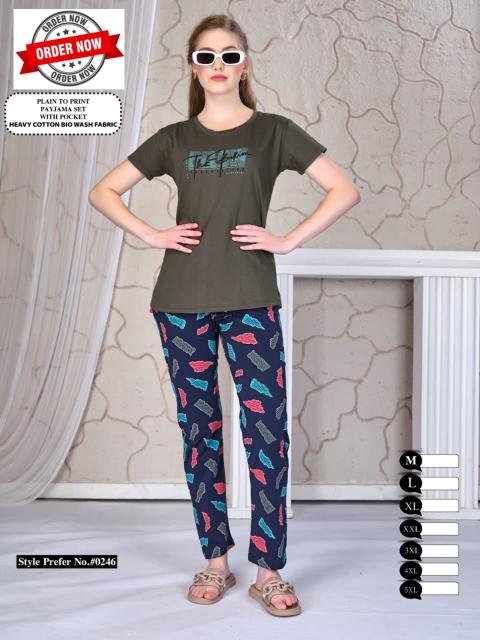 Summer Special VOL.#AT0246 catalog Zipp Pocket Night Suit