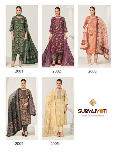 Suryajyoti Kritika Advance Vol-2 – Kurti Pant With Dupatta - Wholesale Catalog