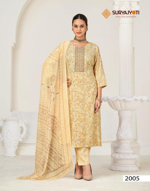 Suryajyoti Kritika Advance Vol-2 – Kurti Pant With Dupatta - Wholesale Catalog