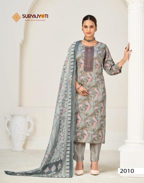 Suryajyoti Kritika Advance Vol-2 – Kurti Pant With Dupatta - Wholesale Catalog