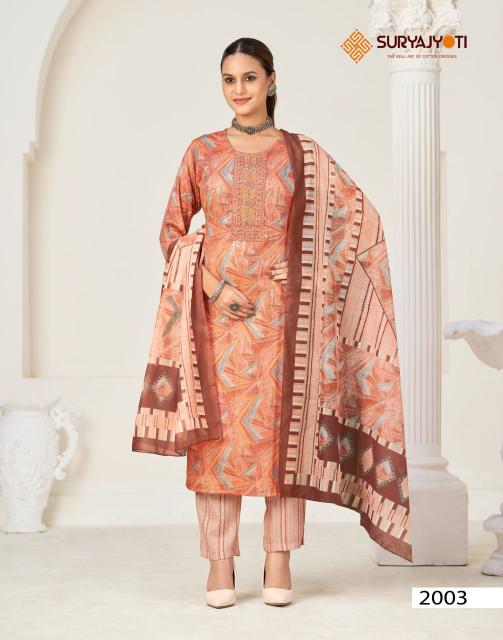 Suryajyoti Kritika Advance Vol-2 – Kurti Pant With Dupatta - Wholesale Catalog