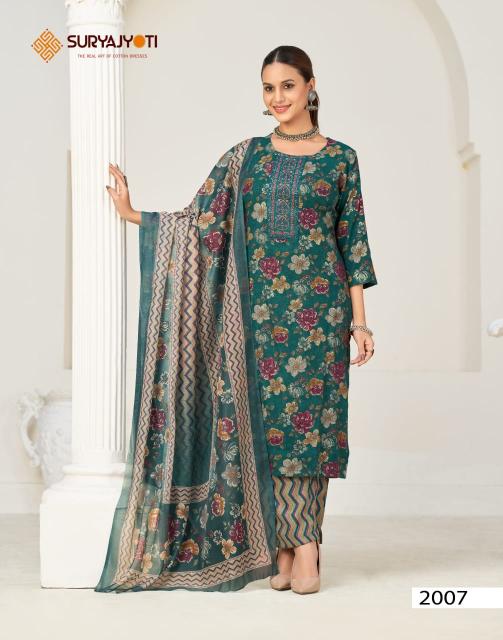 Suryajyoti Kritika Advance Vol-2 – Kurti Pant With Dupatta - Wholesale Catalog