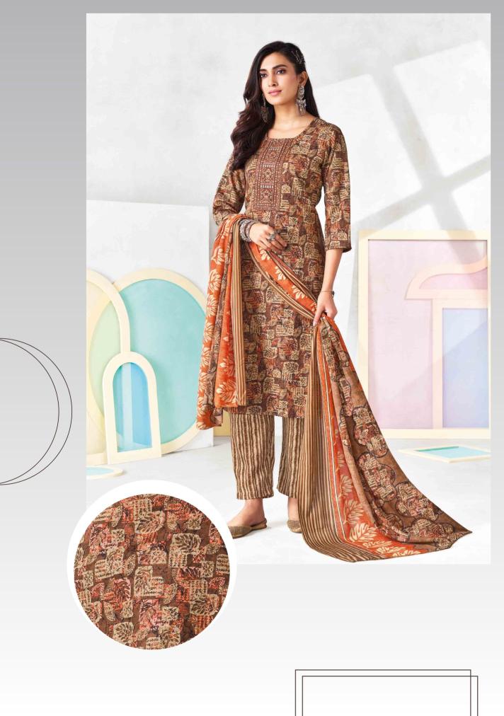 Suryajyoti Pragya Vol-3 – Kurti Pant With Dupatta - Wholesale Catalog