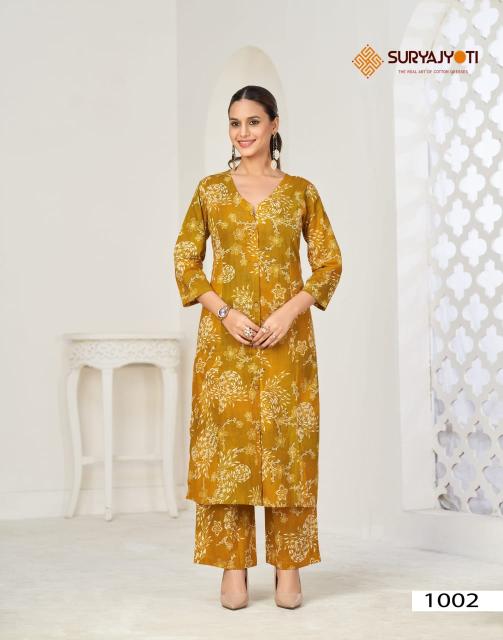 Suryajyoti Prapti Vol-1 – Long A-Line Cord Set - Wholesale Catalog