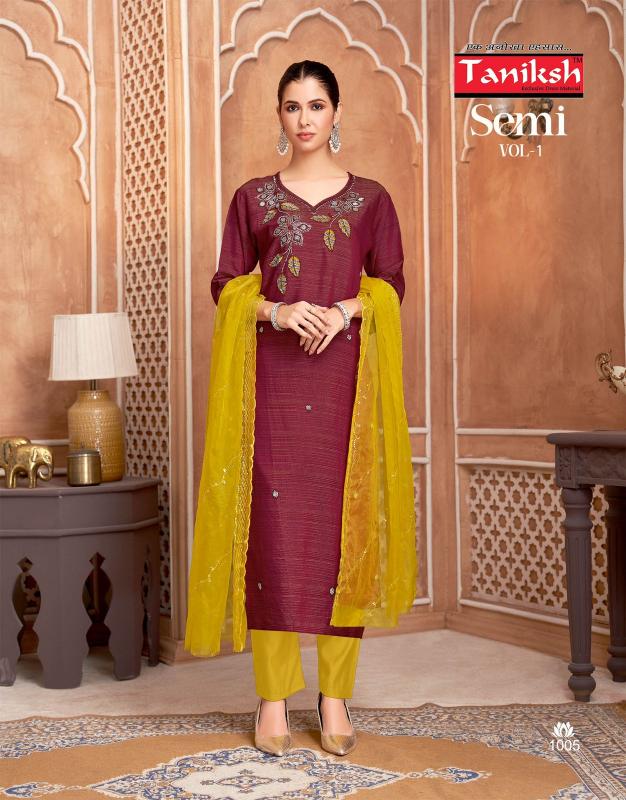 Taniksh Semi vol 1 catalog fabindia kurtis wholesale