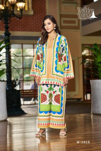The wonder women W 1015 catalog modest co ord sets pakistan