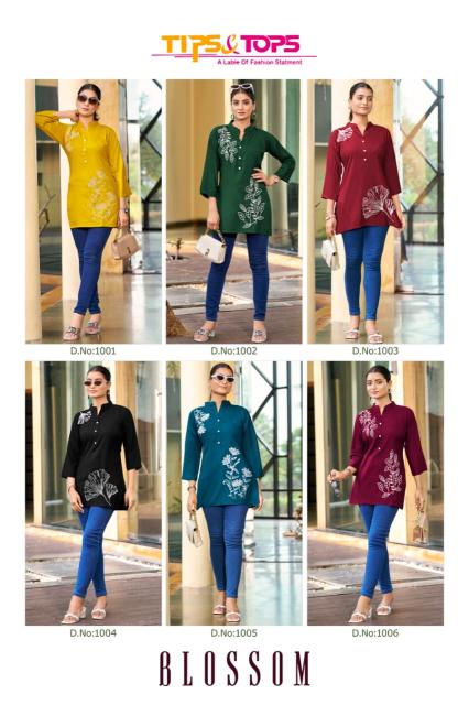 Tips & Tops Blossom catalog buy tunic kurtis surat